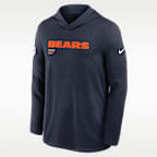 Chicago Bears Pure Fury Sideline Men's Nike Dri-FIT NFL Long-Sleeve Hooded Top
