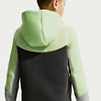 Μπλούζα με κουκούλα και φερμουάρ σε όλο το μήκος Nike Sportswear Tech Fleece για μεγάλα παιδιά