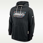 Los Angeles Chargers Crucial Catch Sideline Standard Issue Men's Nike Dri-FIT NFL Pullover Hoodie