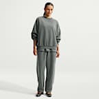 Sudadera de cuello redondo oversized para mujer Nike Studio Fleece Medium Weight