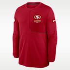 San Francisco 49ers Sideline Coach Men's Nike Dri-FIT NFL Long-Sleeve Top