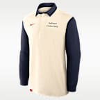 Playera universitaria de manga larga Nike para hombre Auburn Rugby