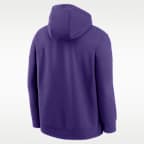 Sudadera con gorro de la NFL Nike sin cierre para hombre Minnesota Vikings Club Logo
