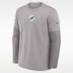 Miami Dolphins Scripted To Win Sideline Coach Men's Nike Therma-FIT NFL Long-Sleeve T-Shirt
