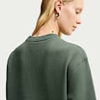 Sudadera de cuello redondo para mujer Nike Studio Fleece Medium Weight