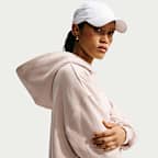 Nike Studio Fleece Medium Weight Women's Oversized Sweatshirt Logo Hoodie