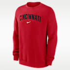 Cincinnati Reds 2-Hit Men's Nike MLB Pullover Crew