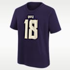 Justin Jefferson Minnesota Vikings Rivalries Collection Big Kids' Nike NFL T-Shirt