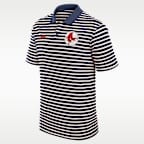 Boston Red Sox Cooperstown Striped Victory Men's Nike Dri-FIT MLB Polo