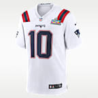 Drake Maye New England Patriots Super Bowl LX Men's Nike NFL Game Jersey