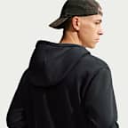 Sudadera con gorro de tejido Fleece de cierre completo para hombre Nike Club