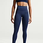 Leggings de cintura alta sin costura delantera de largo completo para mujer Nike Universa