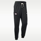 Pants universitarios Nike Dri-FIT entallados para hombre Georgia Sideline