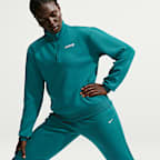 Nike Studio Fleece Sport Women's Dri-FIT 1/4-Zip Top