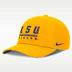LSU Sideline Practice Rise Men's Nike Dri-FIT College Adjustable Hat