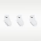 Nike Toddler Swoosh Ankle Gripper Socks (3-Pairs)