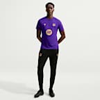FC Barcelona Strike Away Men's Kobe Dri-FIT Soccer Short-Sleeve Top