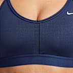 Bra deportivo acolchado de baja sujeción con cuello en V para mujer Nike Indy