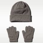 Nike Big Kids' Club Beanie and Gloves Set