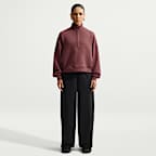 Playera Dri-FIT oversized de medio cierre para mujer Nike 24.7 ImpossiblySoft