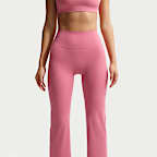 Nike Zenvy Women's High-Waisted Flared Leggings with No Front Seam