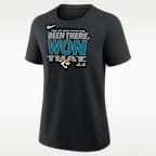Jacksonville Jaguars 2025 AFC South Champions Trophy Women's Nike NFL T-Shirt