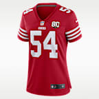 Fred Warner San Francisco 49ers 80th Anniversary Women's Nike NFL Game Jersey
