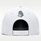 Gorra universitaria Nike Dri-FIT ajustable y con estructura A-Frame para hombre Michigan State Legacy Letter & Location Rise