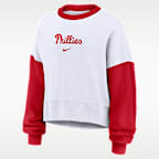 Philadelphia Phillies Primary Women's Nike MLB Pullover Crew
