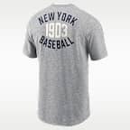 New York Yankees Cooperstown 2-Hit Large Logo Men's Nike MLB T-Shirt