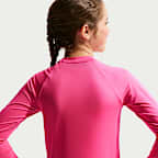 Nike Swim Hydroguard Big Kids' (Girls') Dri-FIT UV Long Sleeve Top