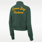 Green Bay Packers Phoenix Women's Nike NFL Cropped 1/4-Zip Crew