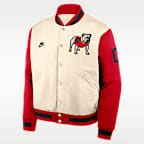 Georgia Legacy Men's Nike College Full-Snap Bomber Jacket