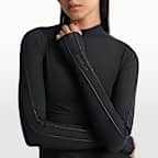 NikeSKIMS Weightless Layers Women's Mock-Neck Long-Sleeve Top