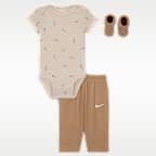 Nike Baby 3-Piece Bodysuit and Waffle Pants Set