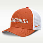 Gorra de rejilla universitaria Nike Dri-FIT ajustable para hombre Texas Dugout Coaches Rise
