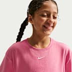Haut à manches courtes Dri-FIT Nike One Relaxed pour ado (fille)