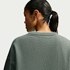 Nike Studio Fleece Medium Weight Women's Oversized Crew-Neck Sweatshirt