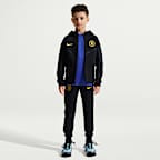 Sudadera con gorro de fútbol Nike de cierre completo para niño talla grande Chelsea FC Tech Fleece