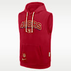 San Francisco 49ers Sideline Men's Nike Dri-FIT NFL Sleeveless Pullover Hoodie