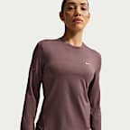 Playera de correr de manga larga de cuello redondo Dri-FIT UV para mujer Nike Swift