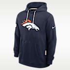 Denver Broncos Initial Home Sideline Men's Nike Dri-FIT NFL Pullover Hoodie