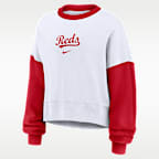 Cincinnati Reds Primary Women's Nike MLB Pullover Crew
