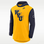 West Virginia Campus Legacy Men's Nike Dri-FIT College Long-Sleeve Hooded T-Shirt