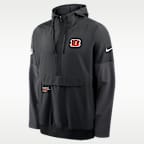 Cincinnati Bengals Well Rounded Anorak Men's Nike NFL 1/2-Zip Hooded Jacket