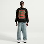Sweat à col ras-du-cou en tissu Fleece Nike "Your Message Here" pour homme