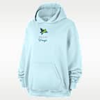 Sudadera con gorro sin cierre Nike de French Terry oversized para mujer Dallas Wings