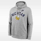 Sudadera con gorro sin cierre universitaria Nike para hombre Michigan Legacy Arch Club