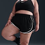 Short de running taille mi-haute avec sous-short intégré Dri-FIT 8 cm Nike Tempo pour femme (grande taille)