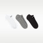 Nike Everyday Cushioned Training No-Show Socks (3 Pairs)